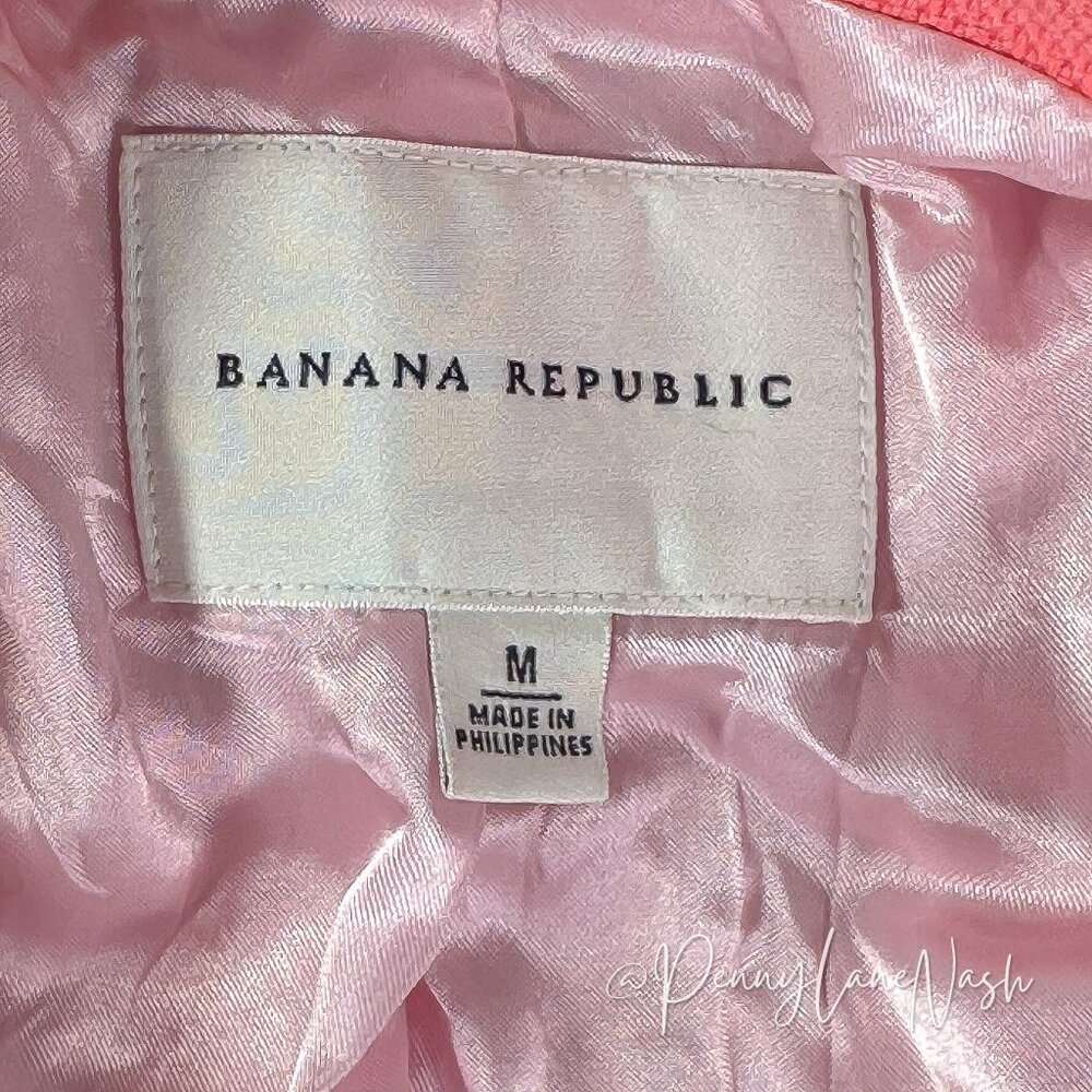 Banana Republic Double Breasted Peacoat Salmon Pink - Picture 3 of 11